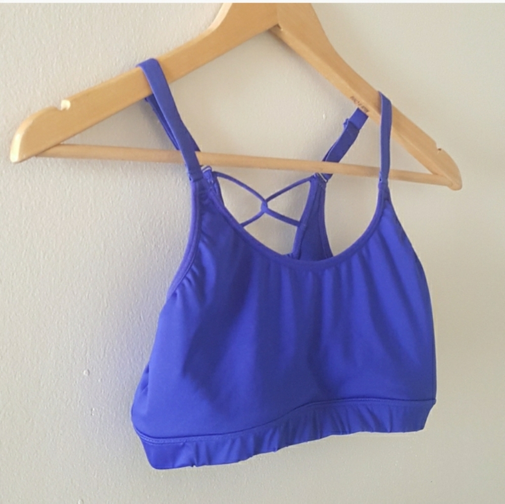 Marika Sports Bra Dark Blue Criss Cross - Picture 4 of 5
